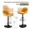 Set of 1/2/3/4 Mid-Century Modern Leatherette Gaslift Adjustable Swivel Bar Stools